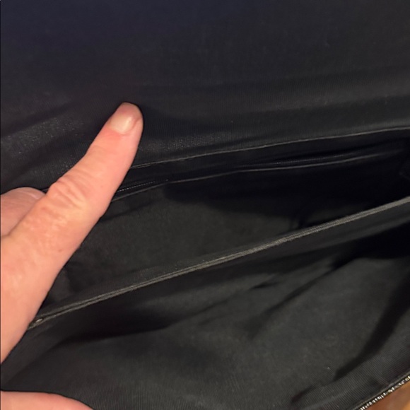 Source Unknown Black Crocodile-Embossed Laptop Case with Gold Hardware - Picture 7 of 7